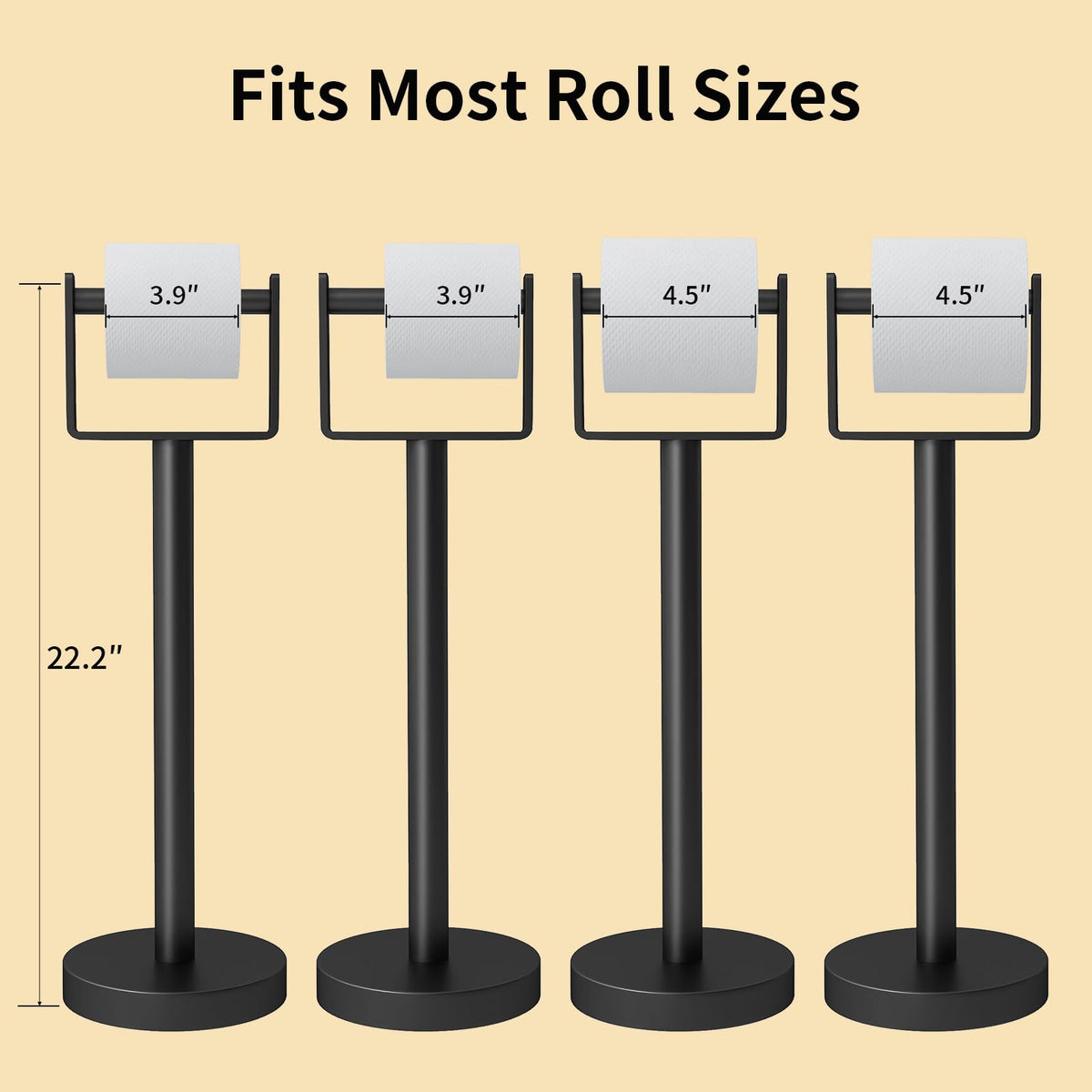YUMORE detachable spring tube enables easy roll changes and secure placement.