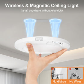 Yunaking LED ceiling light with remote control enables convenient adjustments from anywhere.