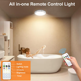 Yunaking slim magnetic design mounts cleanly on ceilings with optional screws.
