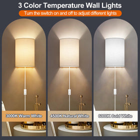 Yunaking wall sconce ideal for bedroom and living room decor