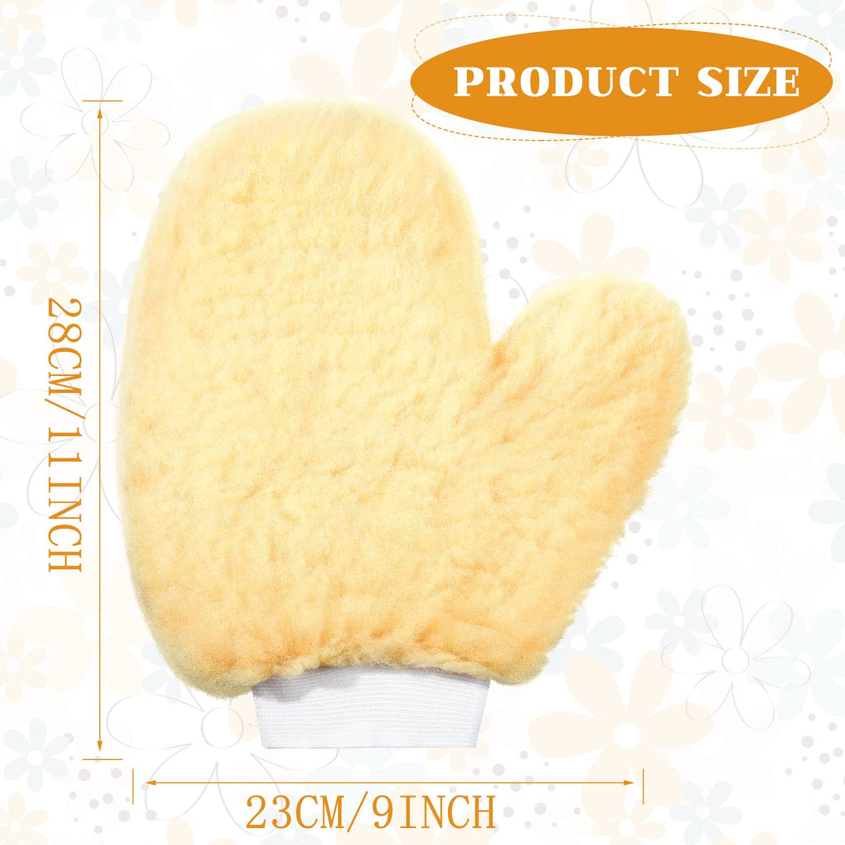 Yungyan paint mitt gloves with thumb for reaching curved surfaces.