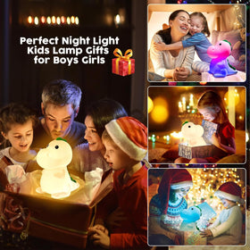 YunLone bedside dinosaur light enhances bedtime routines safely.