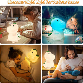 YunLone cute dinosaur night light makes a charming gift idea for kids.