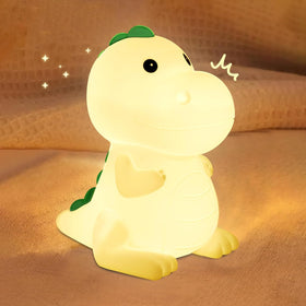 YunLone dinosaur night light with brightness toggle for easy nighttime control.
