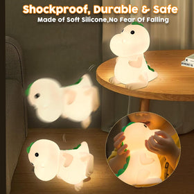 YunLone rechargeable night light with 2000 mAh battery for all-night use.