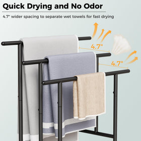 YUNSCEND ventilation gaps emphasize quick-drying towels after use.