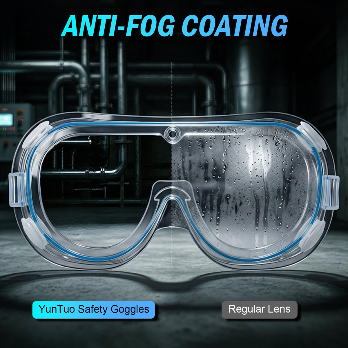 YunTuo anti-fog-lens goggles keep clear vision in varying conditions.