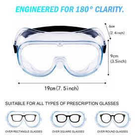 YunTuo wraparound-frame goggles provide comprehensive protection while working.
