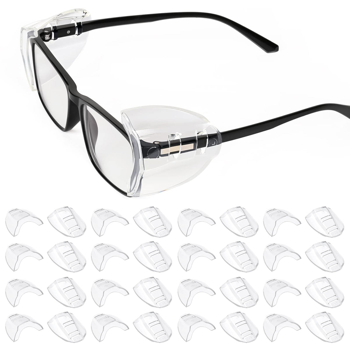 YunTuo side shields slip-on clear for glasses, easy installation and comfortable wear.