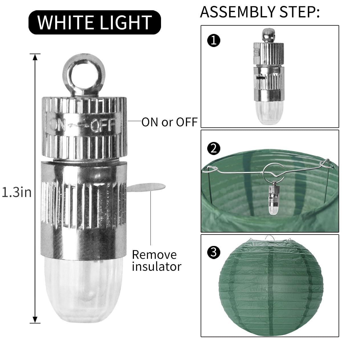 YUNXUAN 12-pack LED lights for versatile lantern illumination