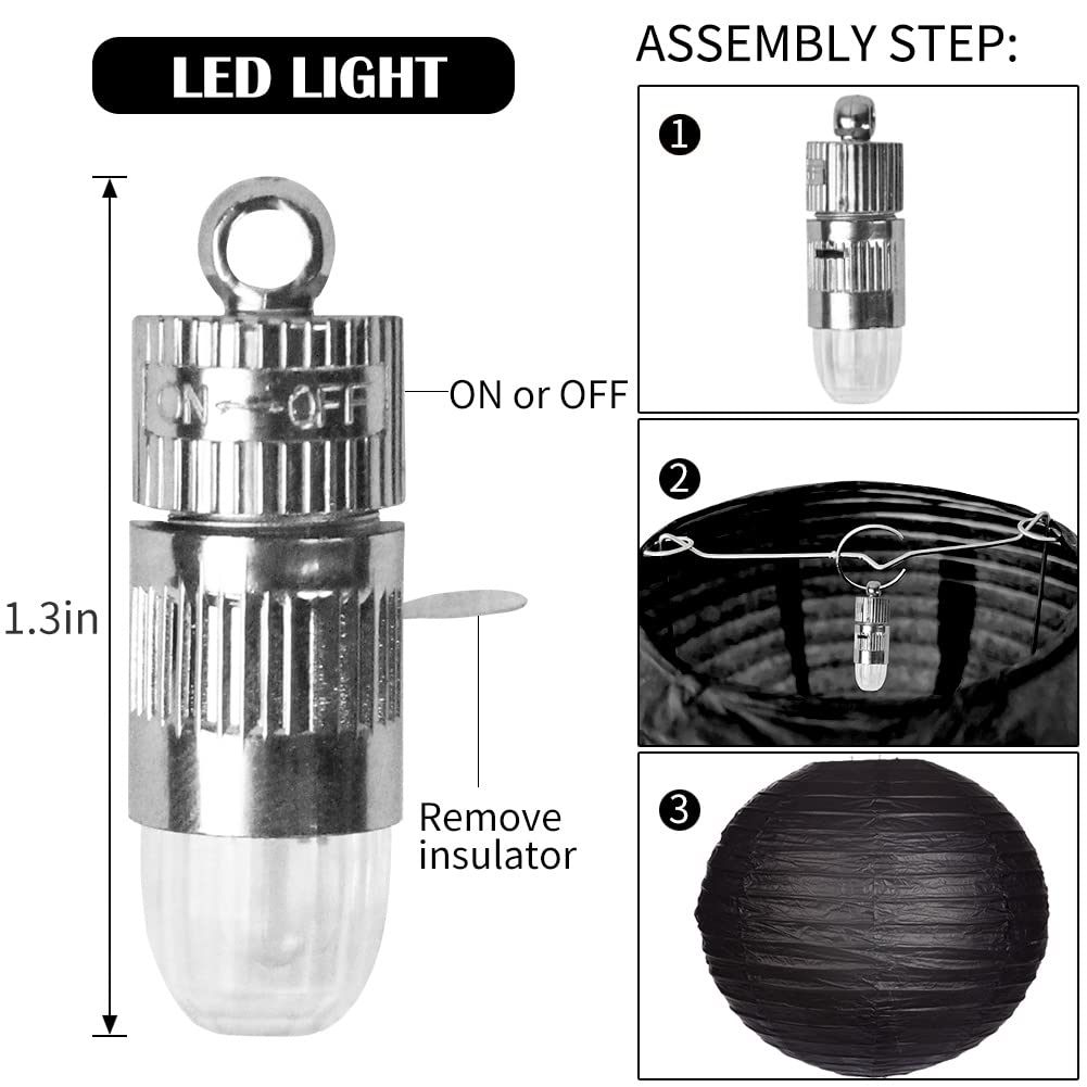 YUNXUAN mini LED lights set of 12 for lanterns