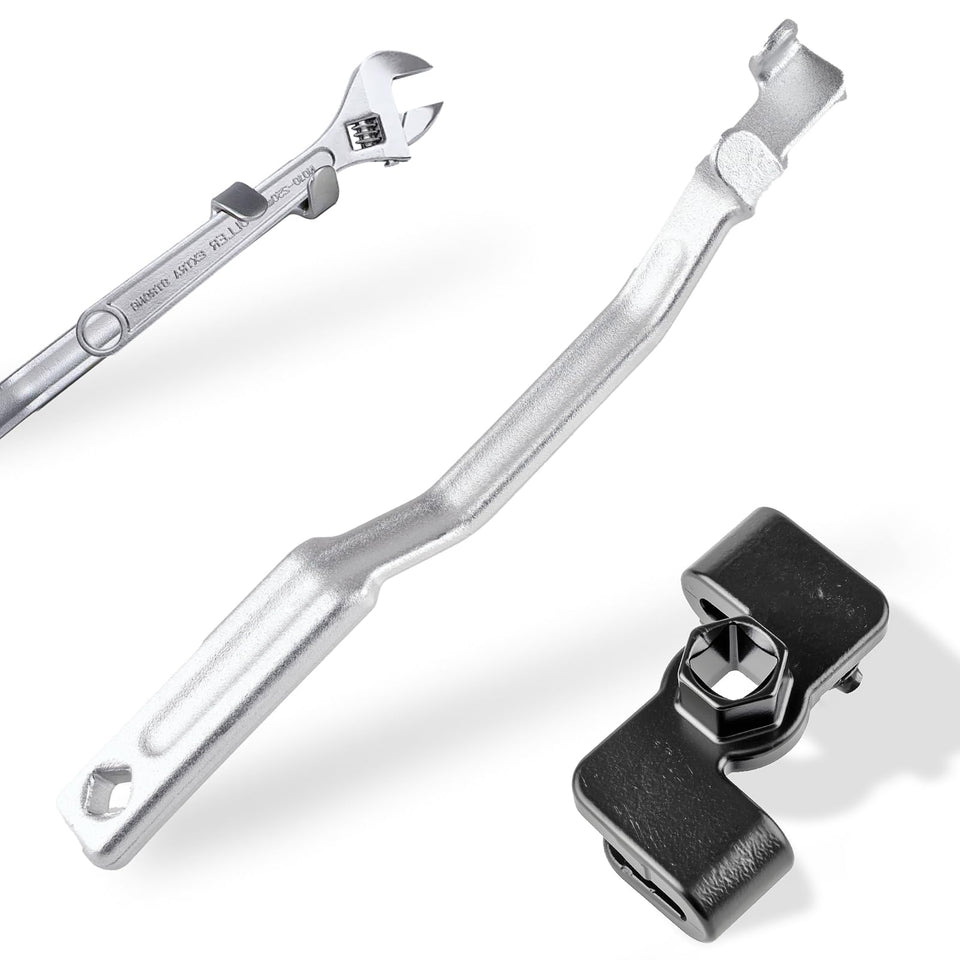 Yunziling wrench extender tool in 13-4 inch length boosts leverage in tight spaces.