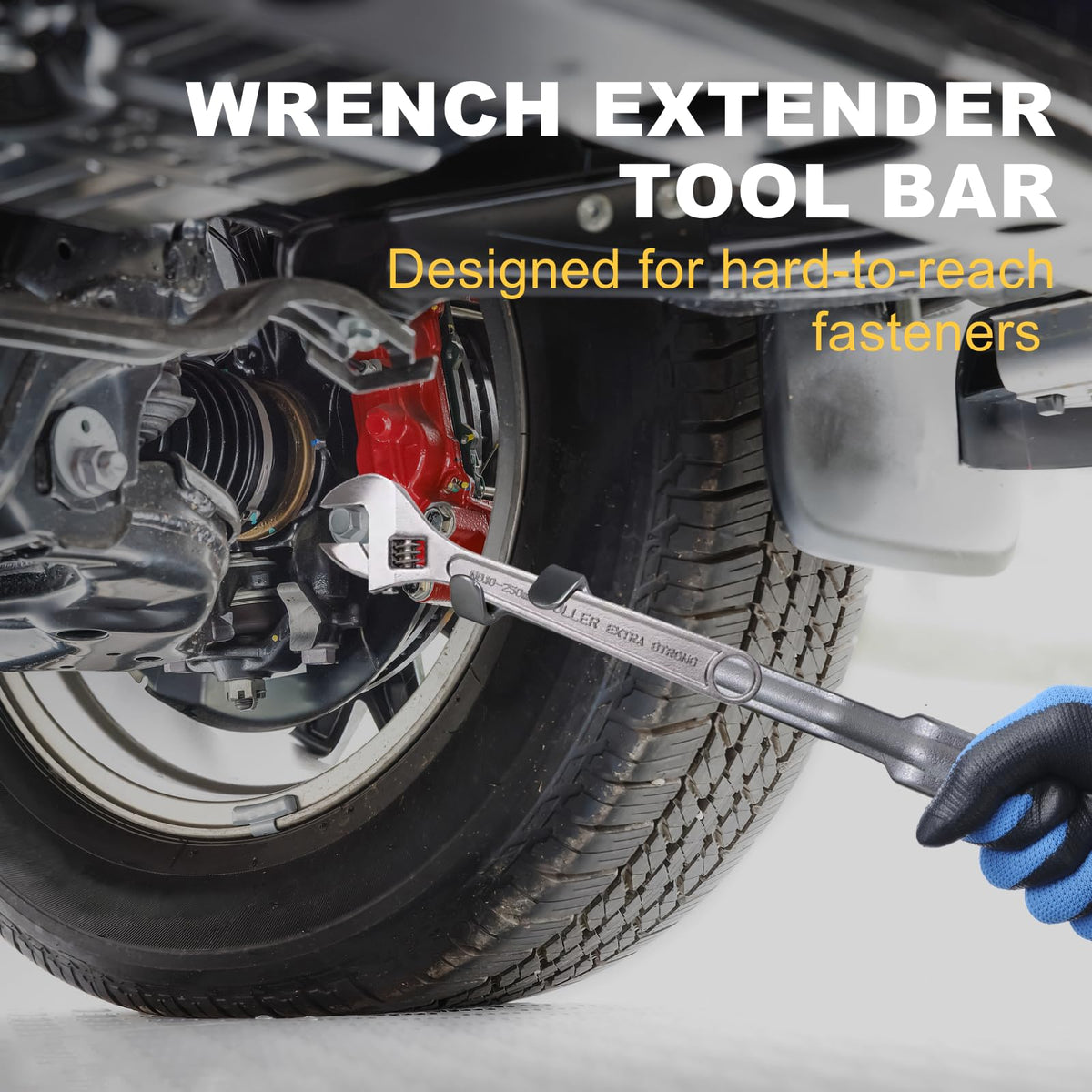 Yunziling wrench extender made from hardened steel for long lasting use.
