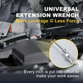 Yunziling 2-piece kit offers extended leverage for mechanics and auto work.