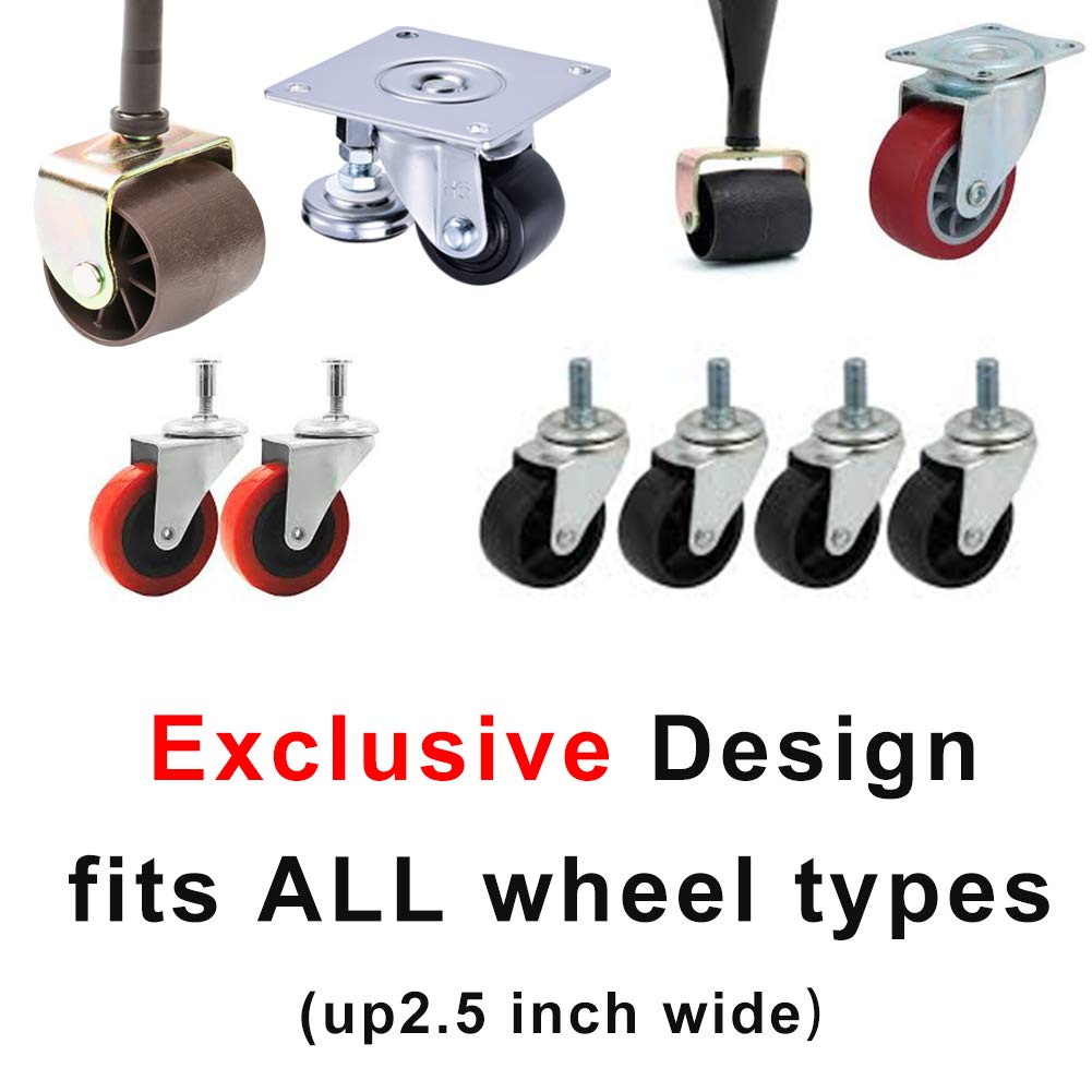 Yupeak 6-pack black silicone cups blend with décor and protect flooring