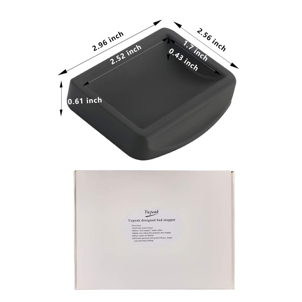 Yupeak easy install under wheels keeps furniture stable with clean floor prep