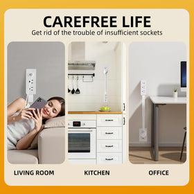 YupURStyle kitchen ready extension for appliances and phone charging.