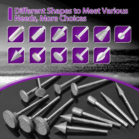YURINWOO diamond burr spherical shape ideal for precise texturing and smooth finishing