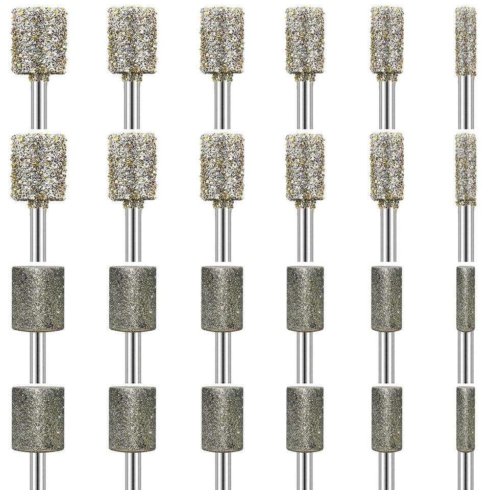 YURINWOO stone carving set with 50/116 grit bits for precise engraving and finishing.