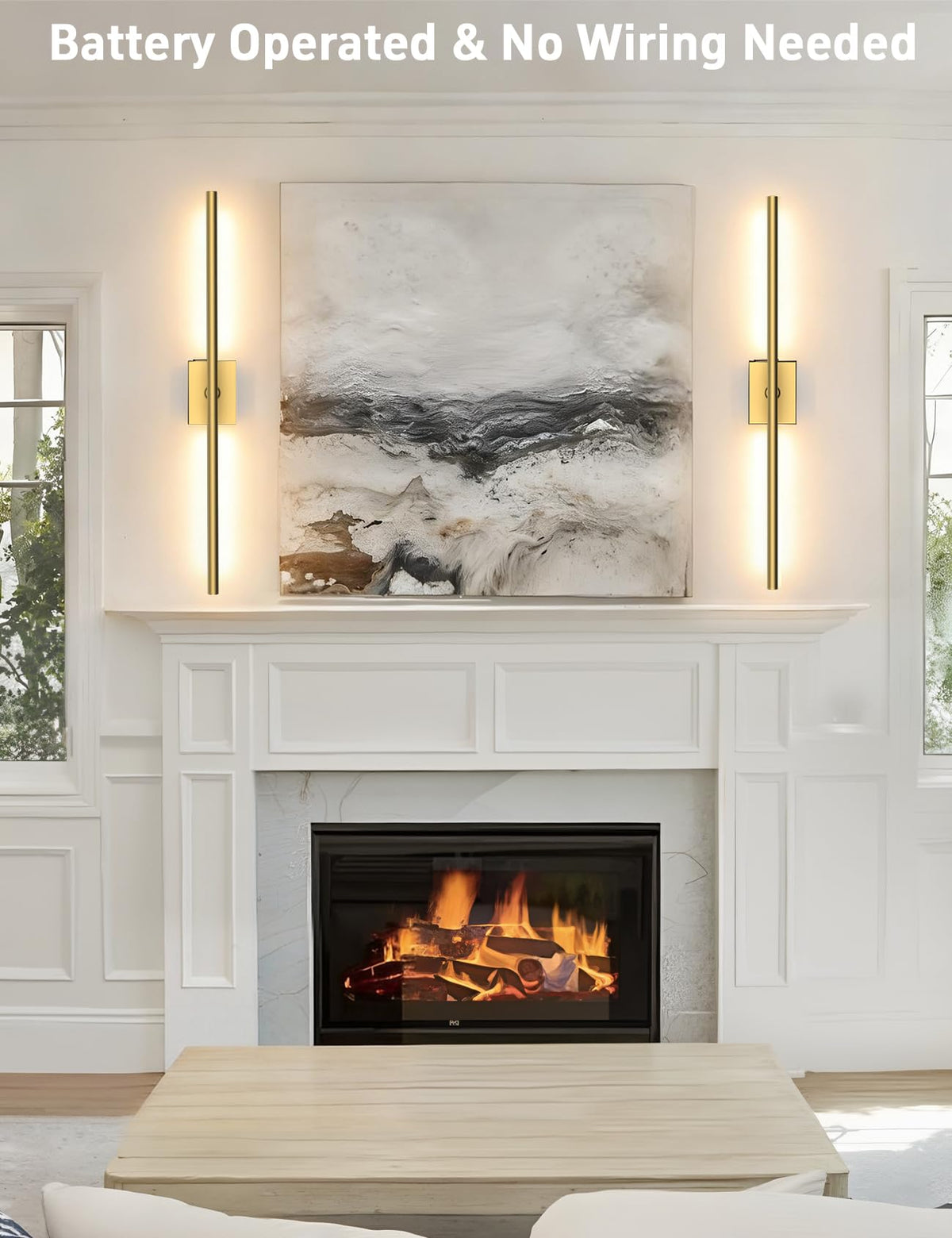 Yurnero two-sconce lighting set suitable for hallway and living room