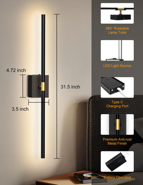 Yurnero remote-controlled lighting with 18-foot range for convenience.