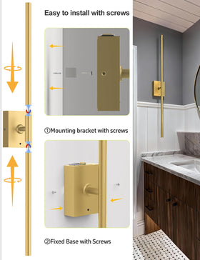 Yurnero wall sconces detachable battery box for easy charging