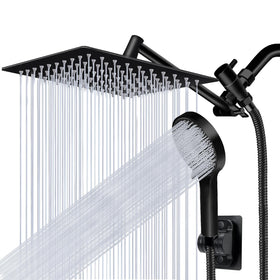 Yurnomy 10-inch rain shower head for immersive rainfall and relaxation.