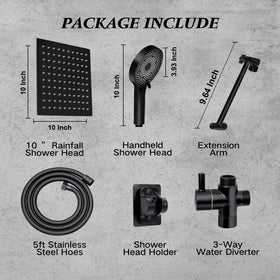 Yurnomy easy-install accessories included for quick bathroom upgrade.