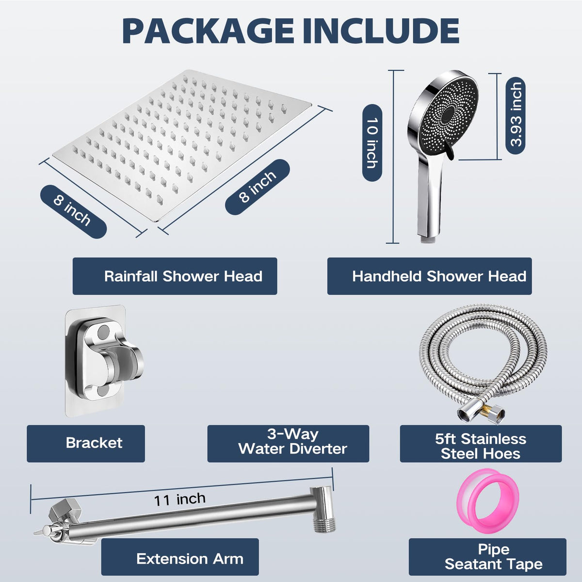 Yurnomy easy installation with standard fittings and hardware.