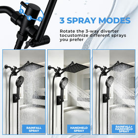 Yurnomy flow regulator maintains comfortable water pressure.