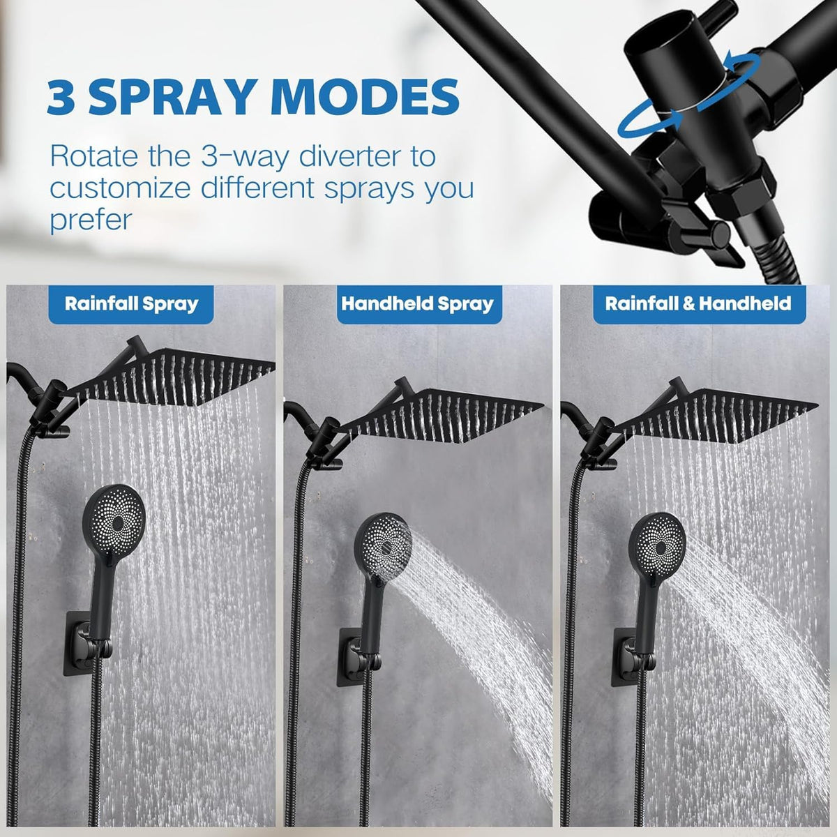 Yurnomy handheld spray attachment for versatile cleaning and rinsing.