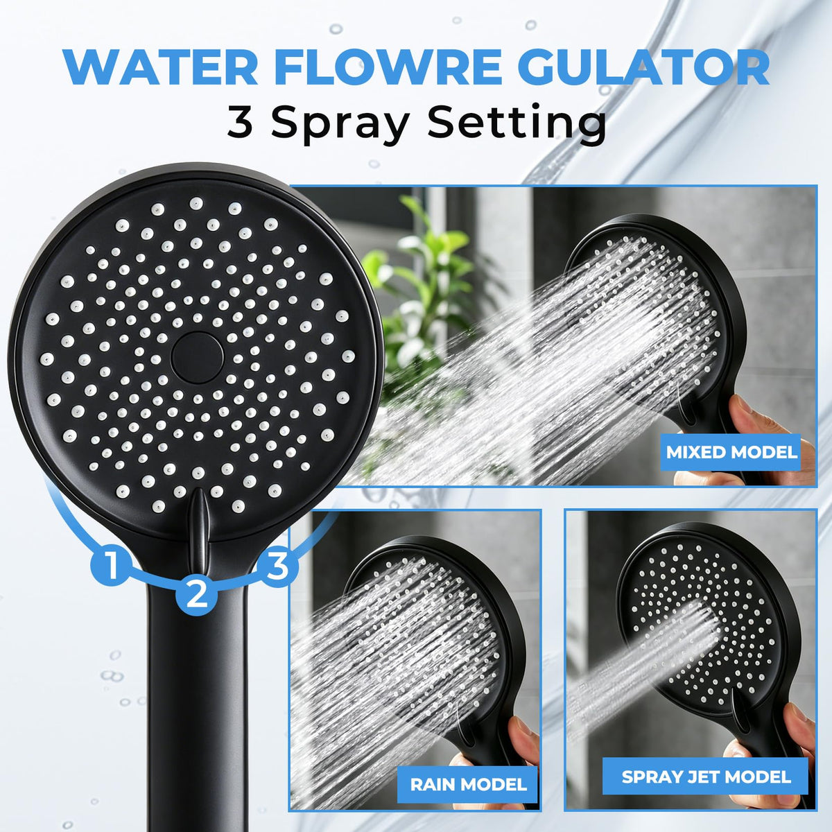 Yurnomy soft silicone nozzles resist lime scale for easy maintenance.