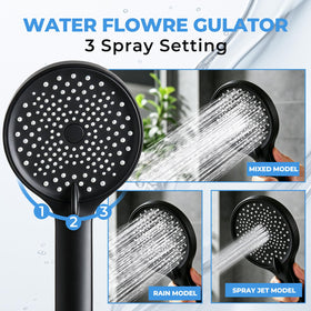 Yurnomy soft silicone nozzles resist lime scale for easy maintenance.