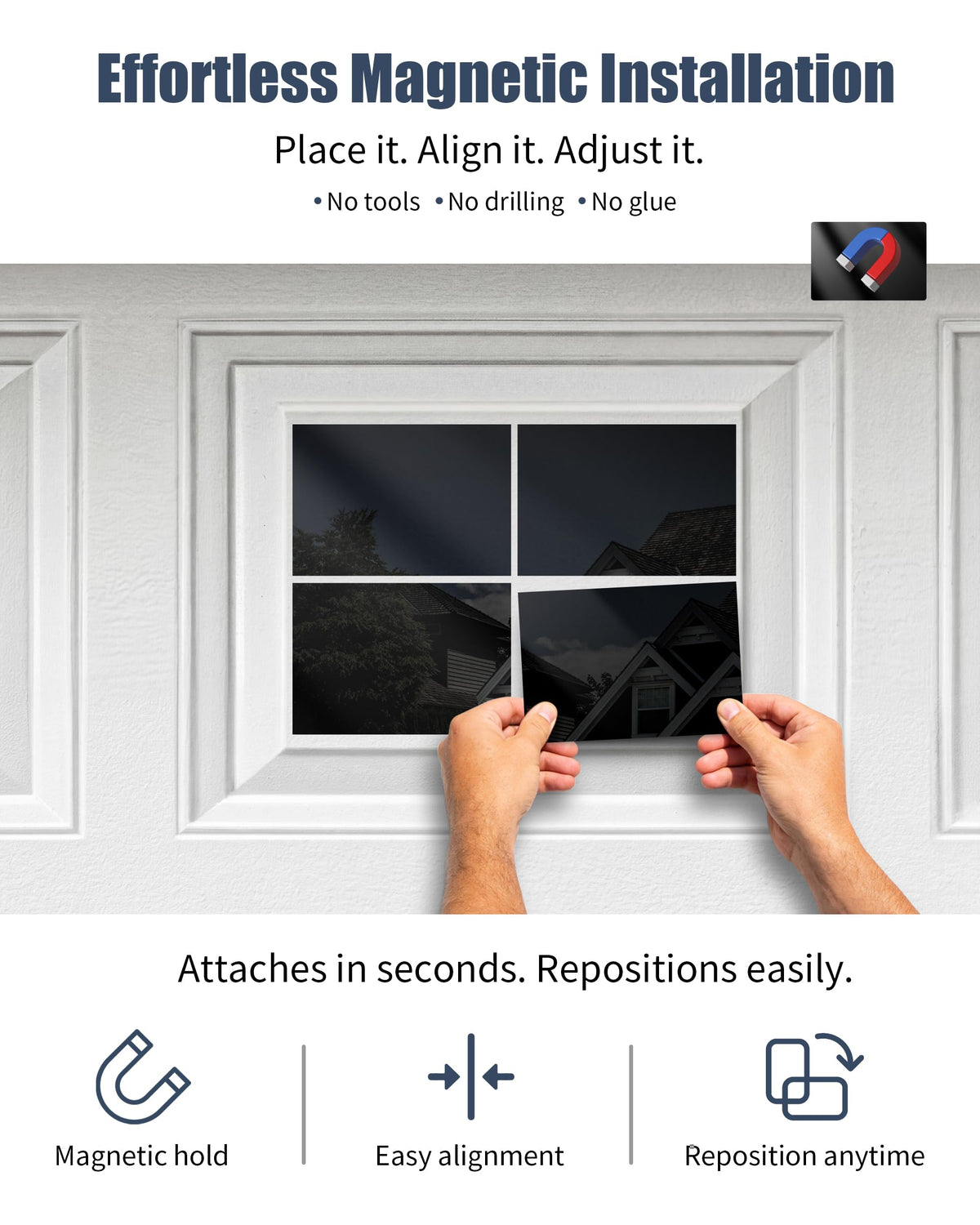 YURROAD tool-free install highlights quick positioning without drilling.