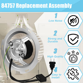 YUUCOO 8832NA blower motor overall profile for a compatible upgrade.