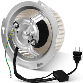 YUUCOO 8832NA blower motor side view, compact design fits tight spaces.