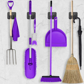 YUWANTING multi-use wall rack stores small tools, kitchen supplies, and more.