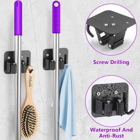 YUWANTING wall hanger for home tools keeps umbrellas and brushes tidy.