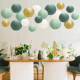 Yuxiou ivory 6in paper lanterns add delicate indoor accents
