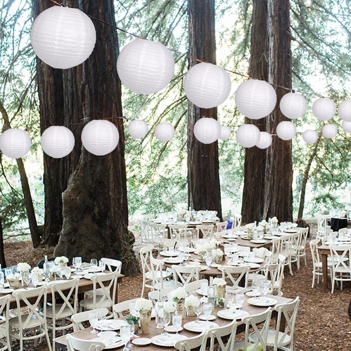 Yuxiou lanterns with iron wire frame are easy to assemble and reuse