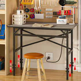 Yuyetuyo small workbench desktop—space-saving surface for garage DIY