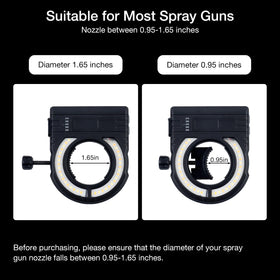 YUZES paint gun light panel illumination clearly reveals panels and curves