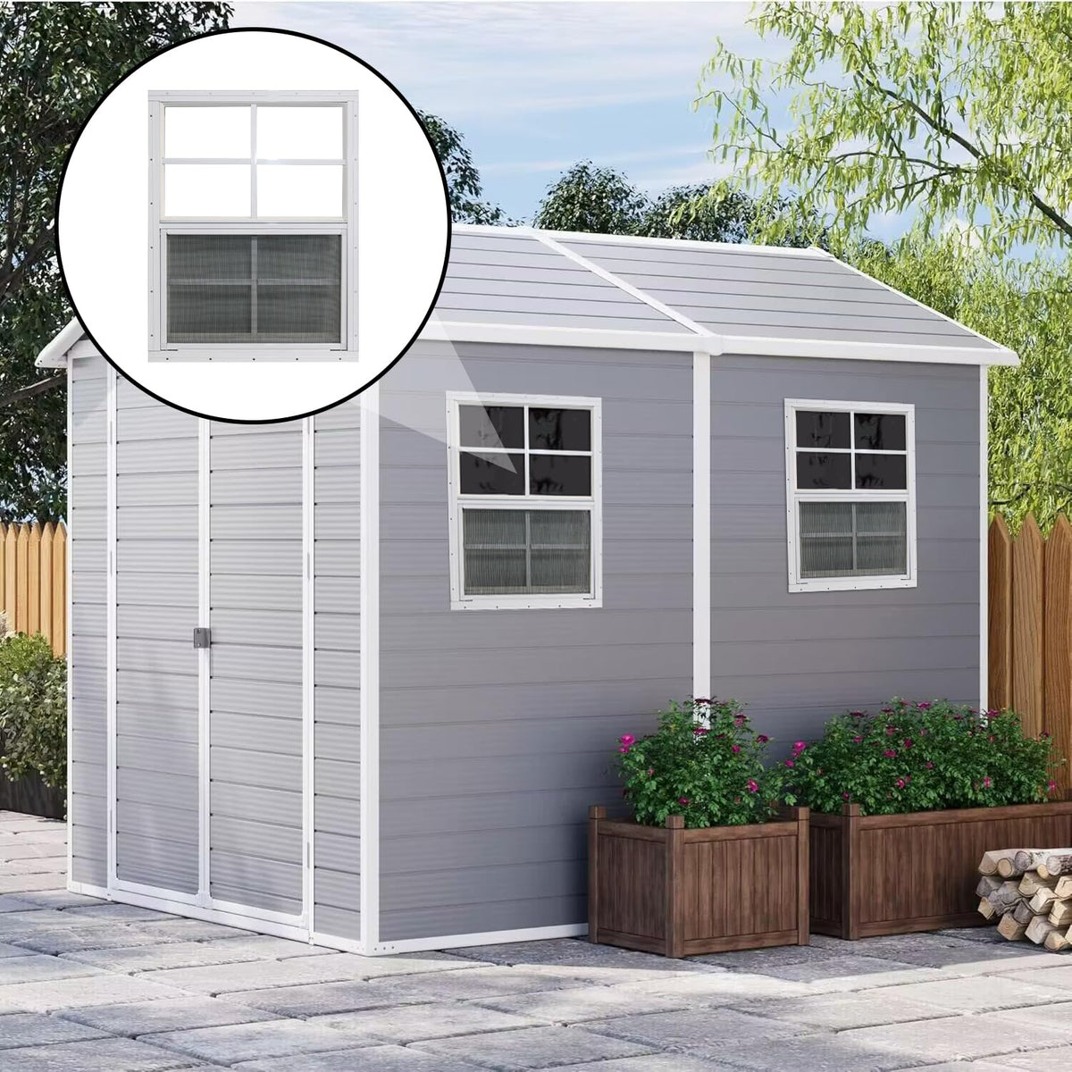 Yuzzy tempered glass withstands wind and rain while maintaining visibility.
