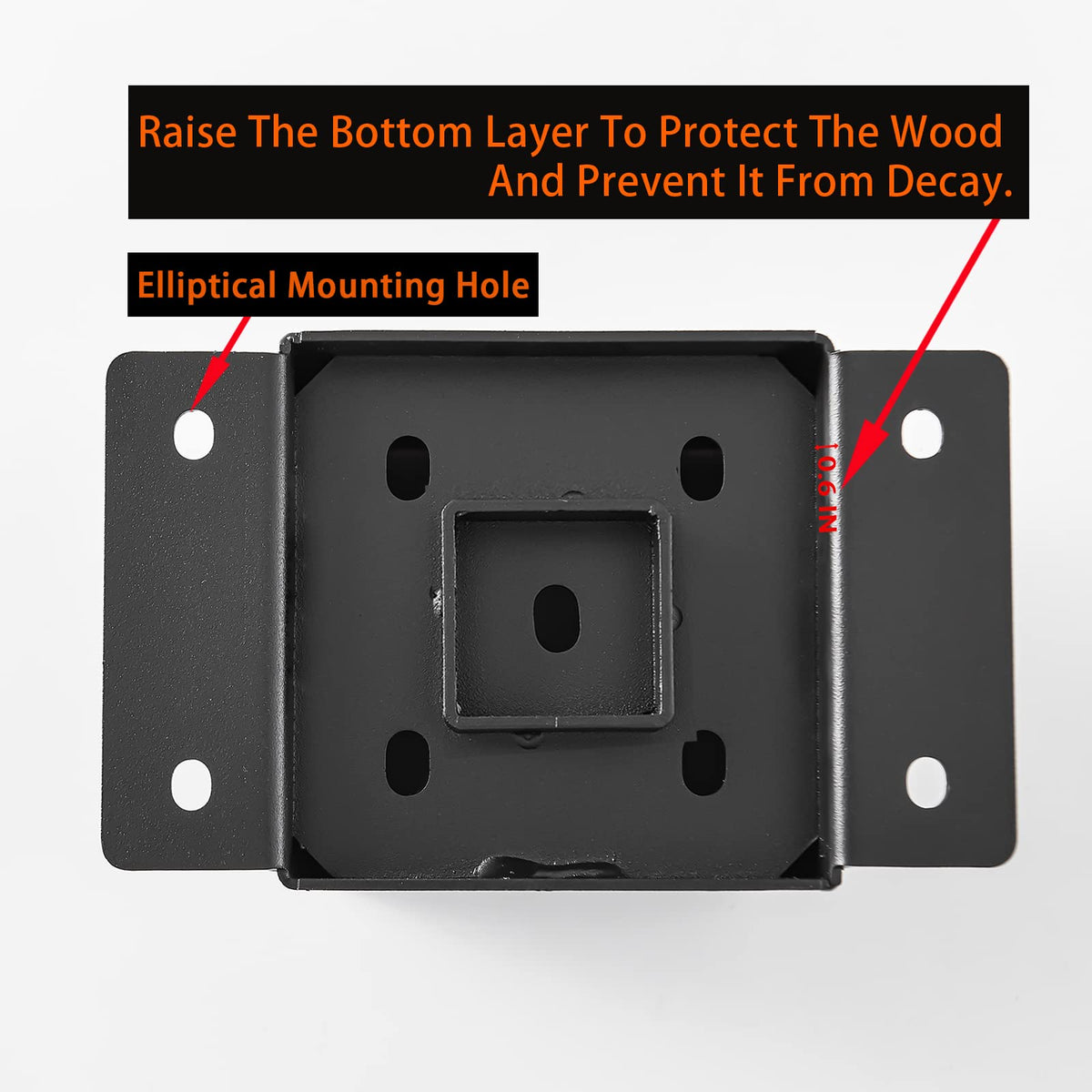 YVHFWOY deck base in use stabilizes outdoor projects.