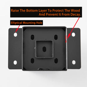 YVHFWOY deck base in use stabilizes outdoor projects.