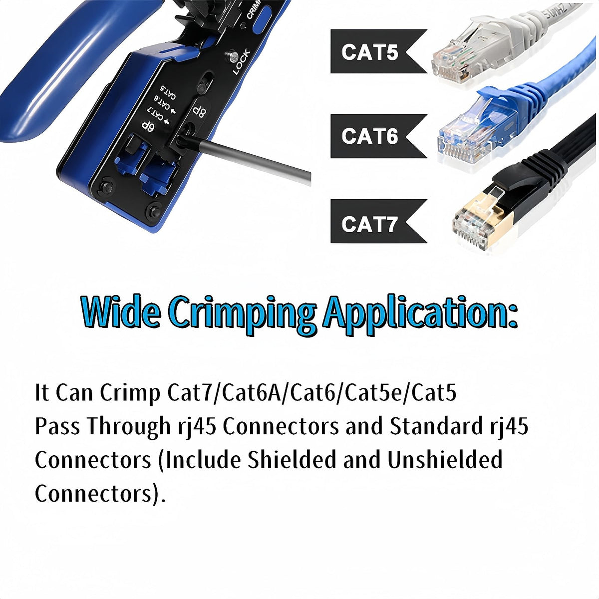 YWNEGWE compact design shown for one-handed operation during network installs.