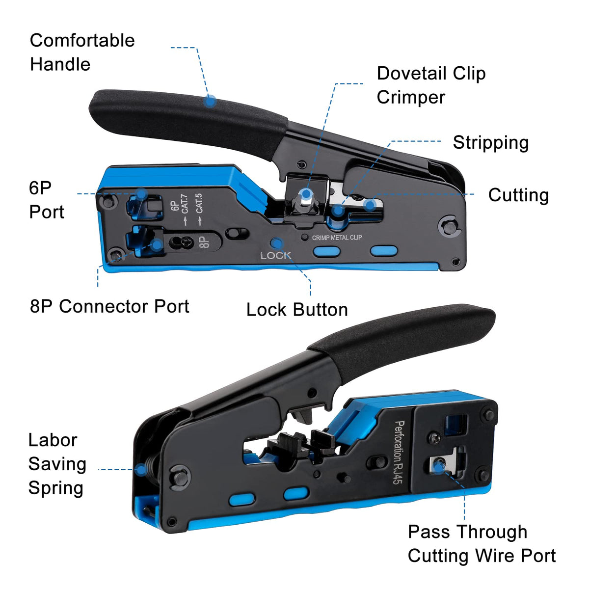 YWNEGWE replacement blades included for fast maintenance and long-term use.