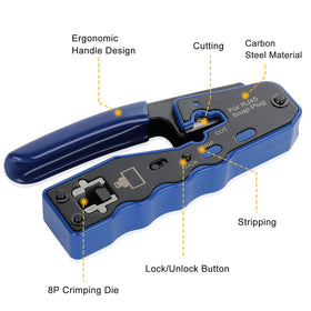 YWNEGWE wire stripper tool compact and reliable for clean cuts