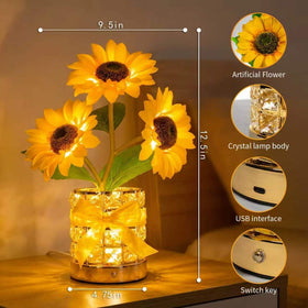 YWYWLED Crystal glass pot highlights a decorative centerpiece with a modern touch