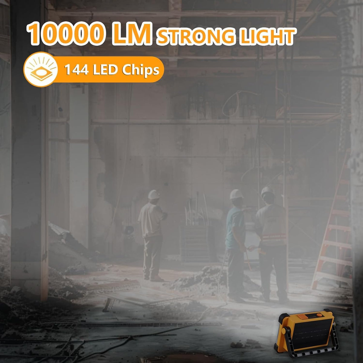 YXQUA 144 LED array delivering up to 10,000 lumens for bright outdoor lighting.